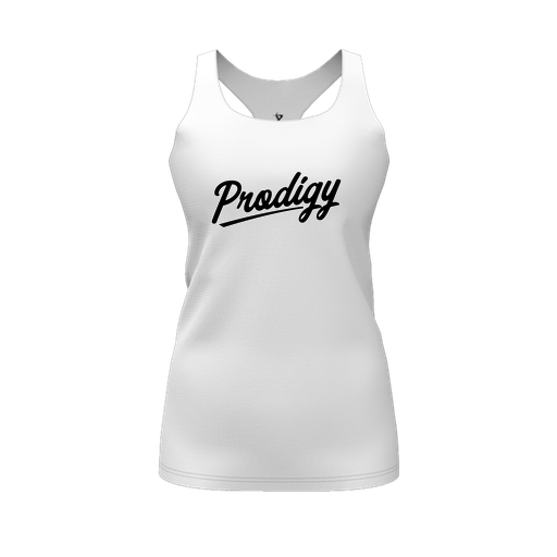 [FT0TRBWH-FYS-LOGO2] Decker Racerback Tank Top (Female Youth S, White, Logo 2)