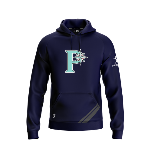 [FOLHSMNV-YXS-LOGO1] Decker Summit Hoodie (Youth XS, Navy, Logo 1)