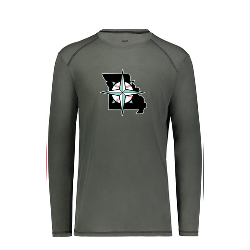 [6846.98D.S-LOGO3] Youth SoftTouch Long Sleeve (Youth S, Gray, Logo 3)