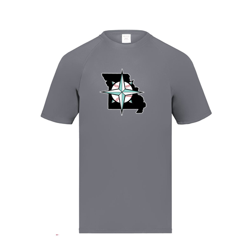 [2791.059.S-LOGO3] Youth Smooth Sport T-Shirt (Youth S, Gray, Logo 3)