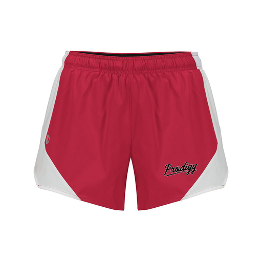 [229489.H01.S-LOGO2] Girls Olympus Shorts (Female Youth S, Red, Logo 2)