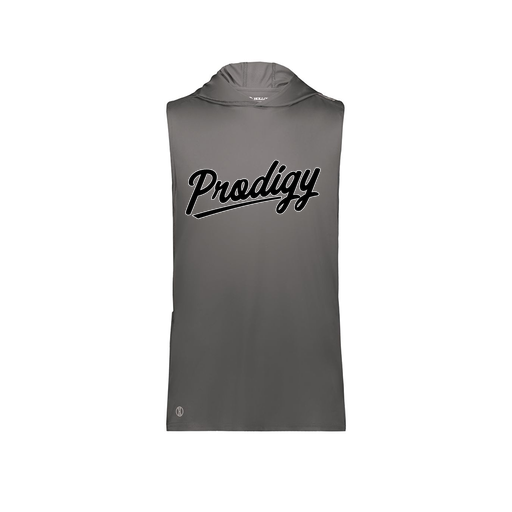 [222590.98D.XS-LOGO2] Men's CoolDry Sleeveless Hoodie (Adult XS, Gray, Logo 2)