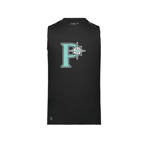 [222593.080.S-LOGO1] Men's CoolDry TankTop (Adult S, Black, Logo 1)