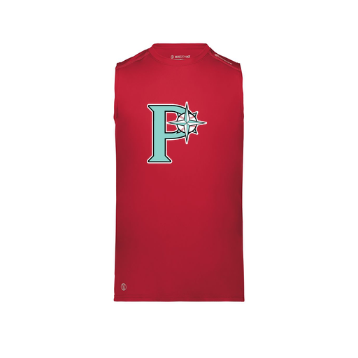 [222593.083.S-LOGO1] Men's CoolDry TankTop (Adult S, Red, Logo 1)